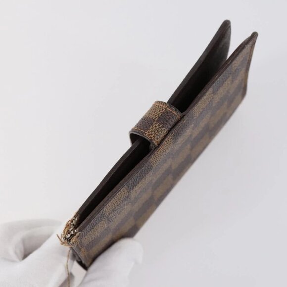 LOUIS VUITTON Damier Ebene Agenda PM Day Planner Cover 2 Set R20700 Auth 148073 - Picture 4 of 15